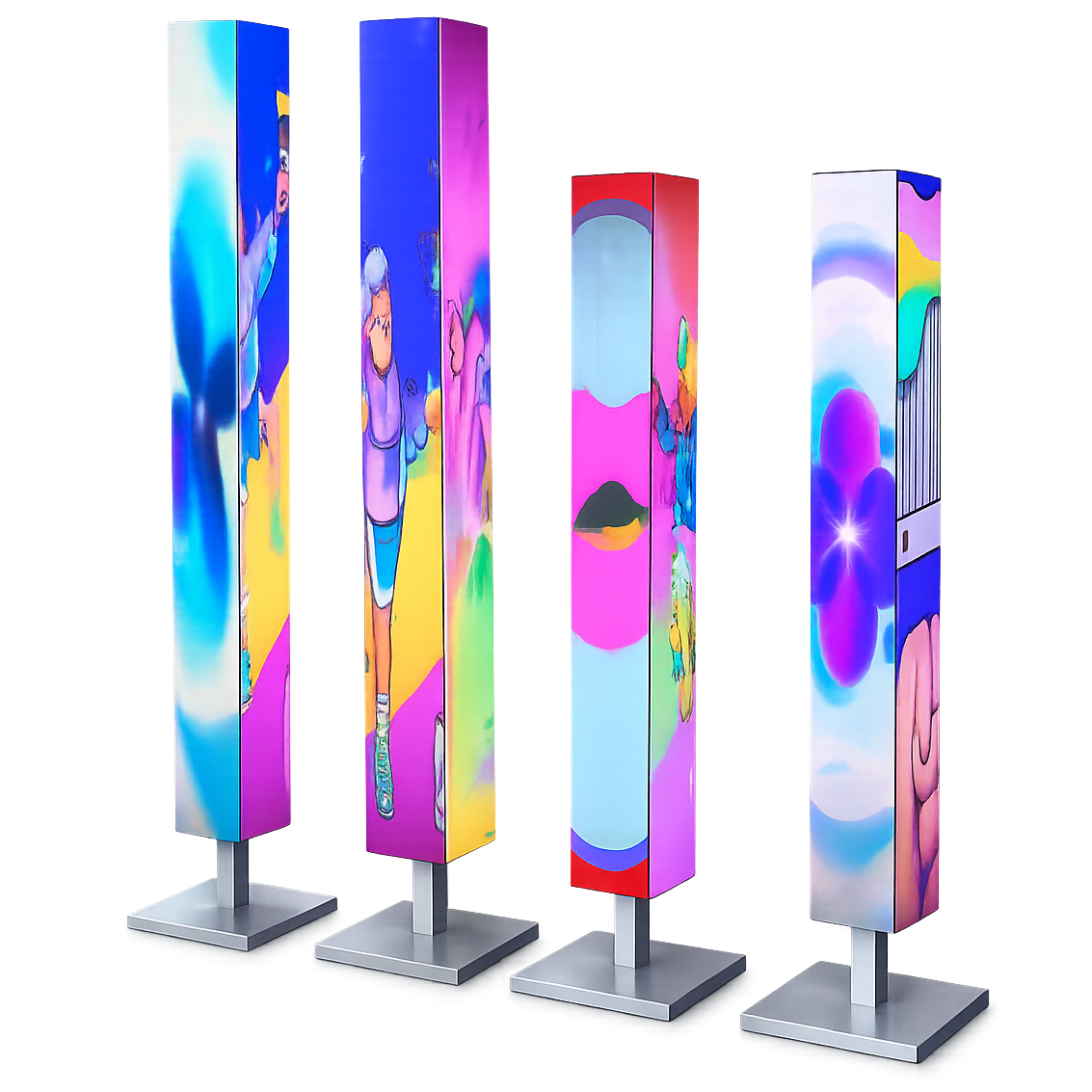 P2.5 Art Pixel LED Display Pillar