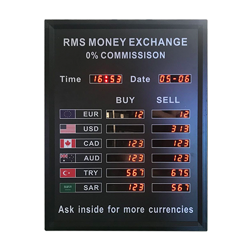 Currency Exchange LED Sign